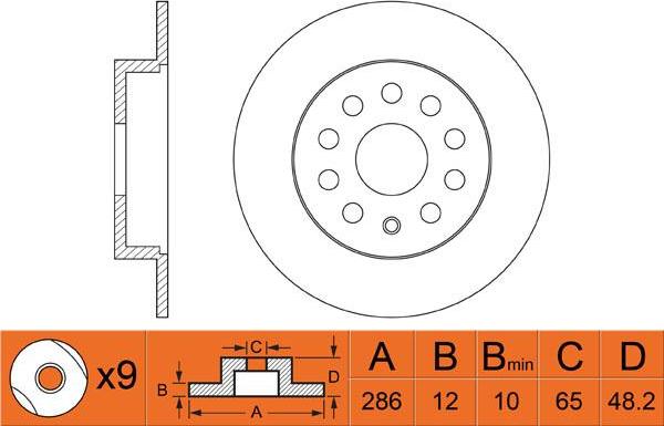 FIT FR0339 - Тормозной диск www.autospares.lv