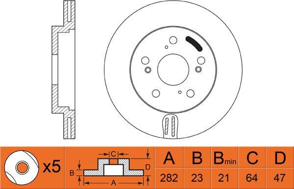 FIT FR0330V - Bremžu diski www.autospares.lv