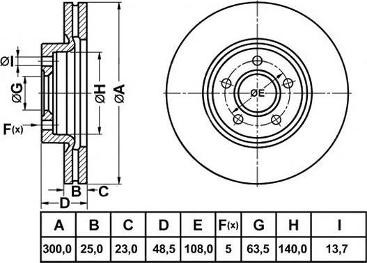 FIT FR0743V - Bremžu diski autospares.lv