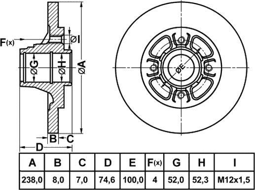 FIT FR1003 - Bremžu diski autospares.lv