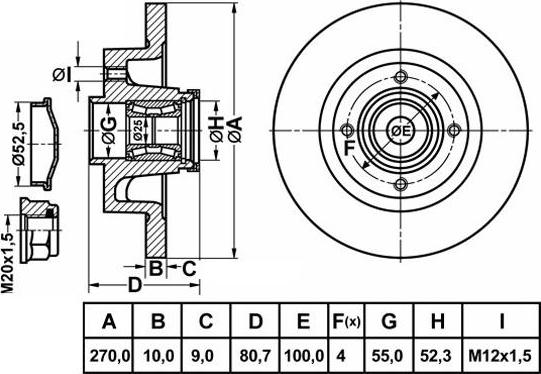 FIT FR1007H - Bremžu diski autospares.lv