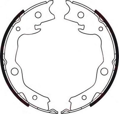 FIT FT0082 - Brake Shoe Set, parking brake www.autospares.lv