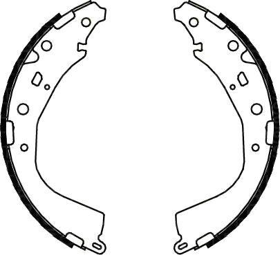 FIT FT0022 - Brake Shoe Set www.autospares.lv