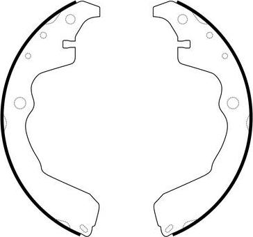 FIT FT1529 - Brake Shoe Set www.autospares.lv