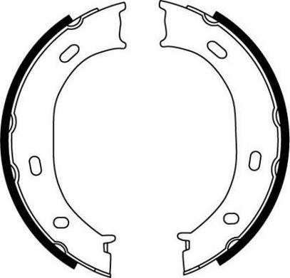 FIT FT1058 - Brake Shoe Set, parking brake www.autospares.lv