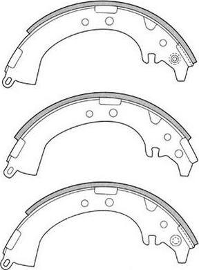 FIT FT1195 - Brake Shoe Set www.autospares.lv