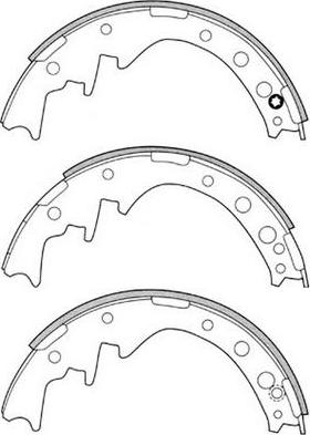 FIT FT1167 - Brake Shoe Set www.autospares.lv