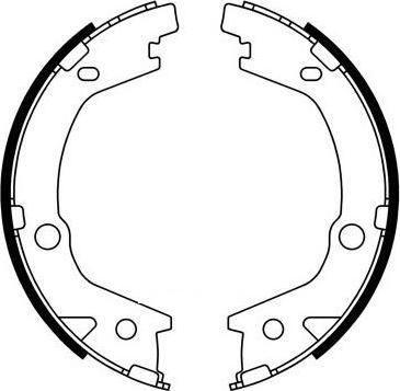 FIT FT1106 - Brake Shoe Set, parking brake www.autospares.lv