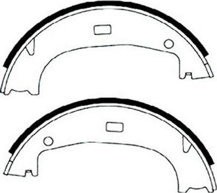 FIT FT2040 - Brake Shoe Set, parking brake www.autospares.lv