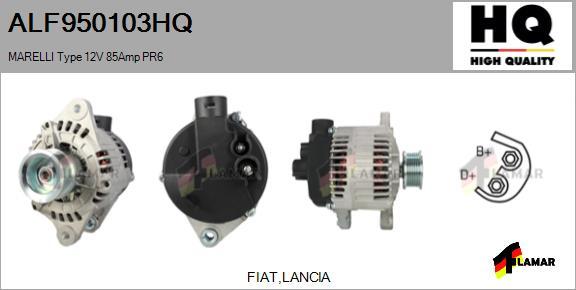 FLAMAR ALF950103HQ - Ģenerators www.autospares.lv