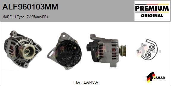 FLAMAR ALF960103MM - Alternator www.autospares.lv