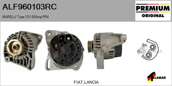 FLAMAR ALF960103RC - Alternator www.autospares.lv