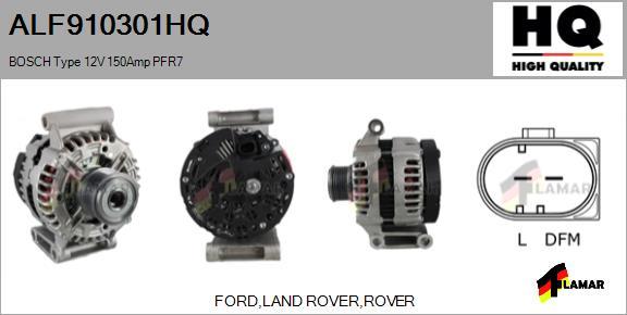 FLAMAR ALF910301HQ - Alternator www.autospares.lv