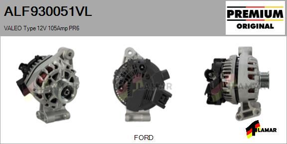 FLAMAR ALF930051VL - Alternator www.autospares.lv