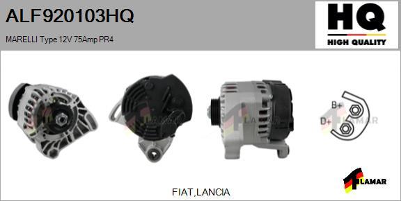 FLAMAR ALF920103HQ - Ģenerators www.autospares.lv