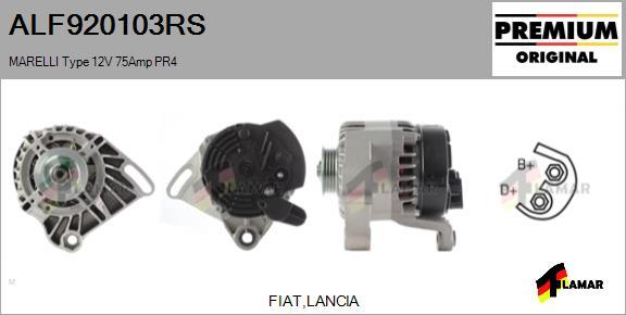 FLAMAR ALF920103RS - Ģenerators www.autospares.lv