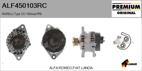 FLAMAR ALF450103RC - Генератор www.autospares.lv