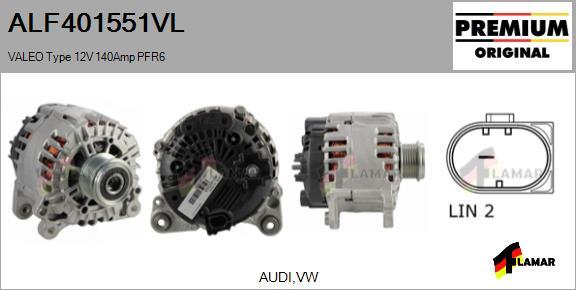 FLAMAR ALF401551VL - Ģenerators autospares.lv