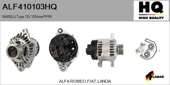 FLAMAR ALF410103HQ - Ģenerators autospares.lv