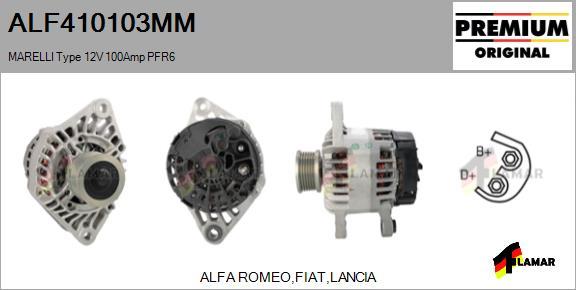 FLAMAR ALF410103MM - Alternator www.autospares.lv