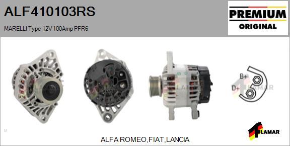 FLAMAR ALF410103RS - Alternator www.autospares.lv