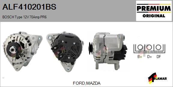 FLAMAR ALF410201BS - Alternator www.autospares.lv