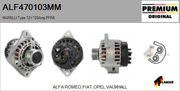 FLAMAR ALF470103MM - Ģenerators autospares.lv