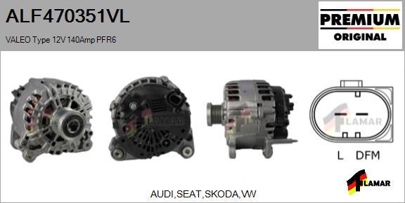 FLAMAR ALF470351VL - Alternator www.autospares.lv