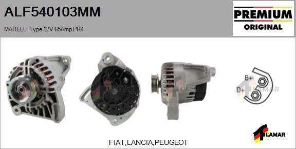 FLAMAR ALF540103MM - Alternator www.autospares.lv