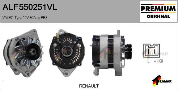 FLAMAR ALF550251VL - Ģenerators autospares.lv