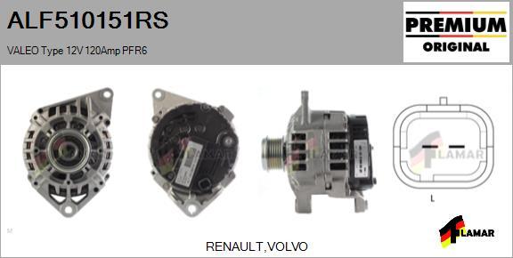 FLAMAR ALF510151RS - Ģenerators autospares.lv