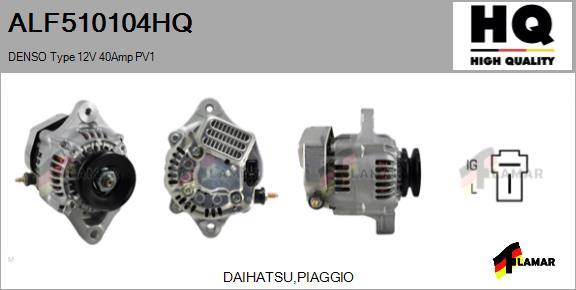 FLAMAR ALF510104HQ - Генератор www.autospares.lv