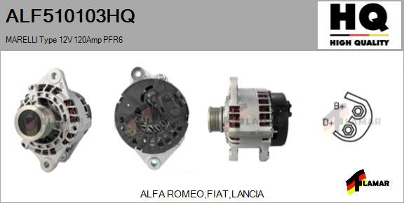 FLAMAR ALF510103HQ - Генератор www.autospares.lv