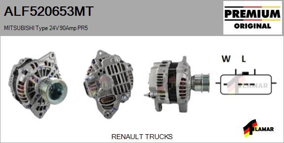 FLAMAR ALF520653MT - Ģenerators autospares.lv