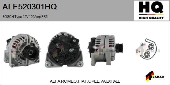 FLAMAR ALF520301HQ - Ģenerators autospares.lv