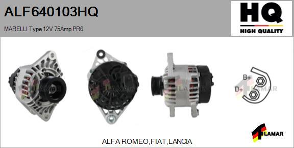 FLAMAR ALF640103HQ - Ģenerators autospares.lv