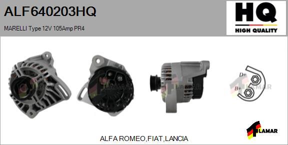 FLAMAR ALF640203HQ - Ģenerators autospares.lv