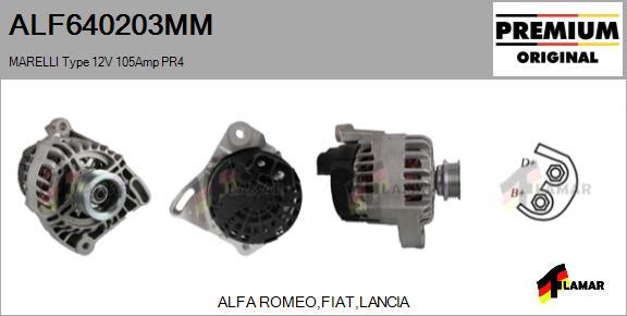 FLAMAR ALF640203MM - Alternator www.autospares.lv