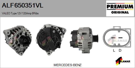 FLAMAR ALF650351VL - Alternator www.autospares.lv