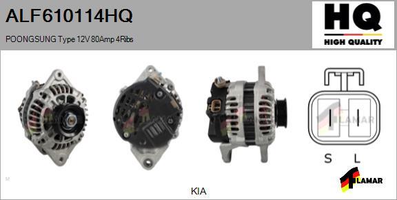 FLAMAR ALF610114HQ - Генератор www.autospares.lv