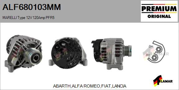 FLAMAR ALF680103MM - Alternator www.autospares.lv