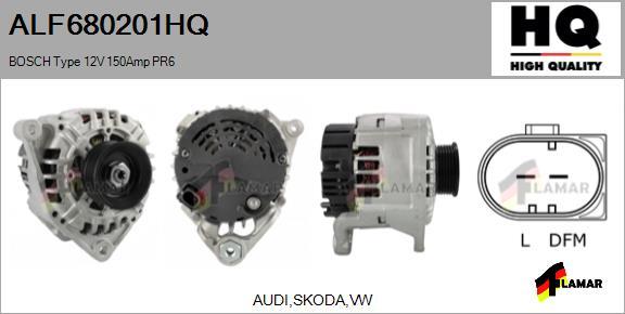 FLAMAR ALF680201HQ - Alternator www.autospares.lv