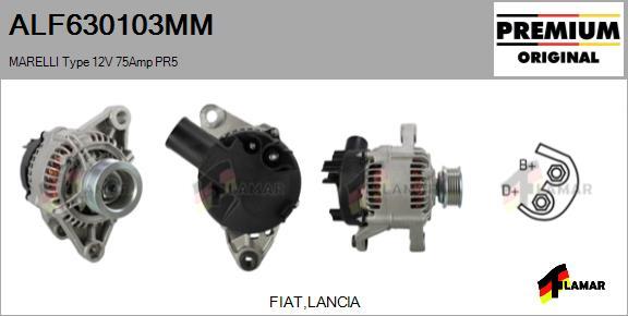 FLAMAR ALF630103MM - Alternator www.autospares.lv