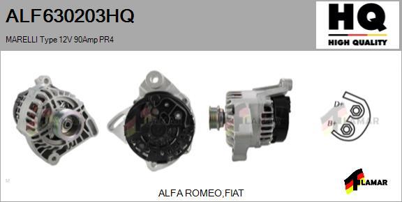 FLAMAR ALF630203HQ - Alternator www.autospares.lv