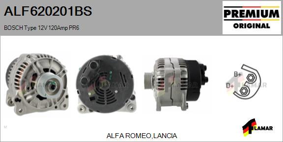 FLAMAR ALF620201BS - Ģenerators www.autospares.lv