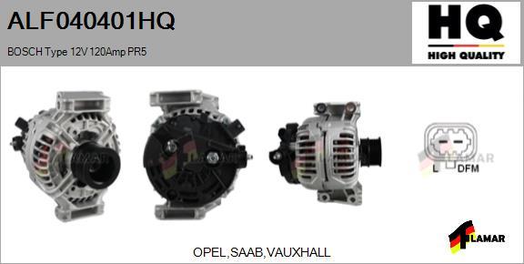 FLAMAR ALF040401HQ - Генератор www.autospares.lv