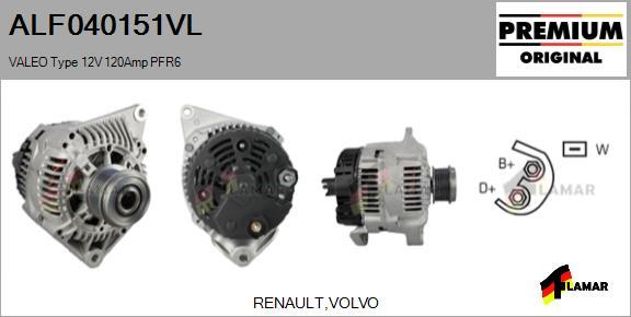 FLAMAR ALF040151VL - Alternator www.autospares.lv