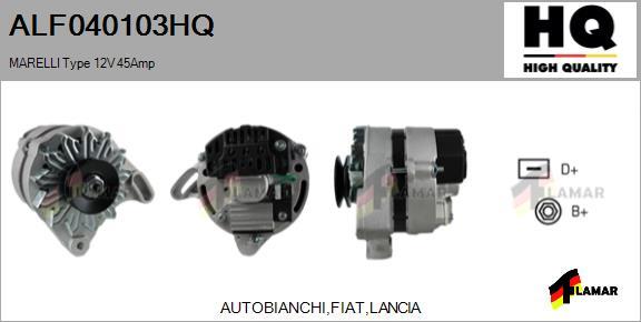 FLAMAR ALF040103HQ - Генератор www.autospares.lv