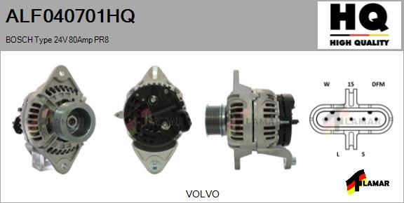 FLAMAR ALF040701HQ - Генератор www.autospares.lv