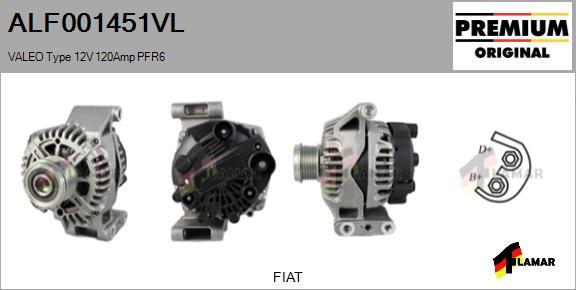 FLAMAR ALF001451VL - Alternator www.autospares.lv